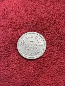 Vintage 25 Cent Trade Token from Cabana Club in Sioux Falls, SD. - Picture 1 of 3