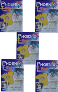 Phoenix Brand IRON ON T Shirt LIGHT Transfer Paper A4 Size