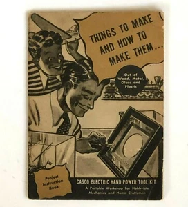 Libro de instrucciones de proyecto de herramienta eléctrica manual Casco 1947 36 páginas vintage - Imagen 1 de 5