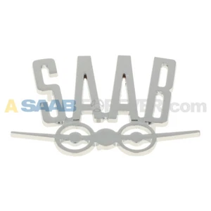 SAAB 96 95 V4 CHROME REAR TRUNK EMBLEM **NEW** VINTAGE ZINC ALLOY AIRPLANE BADGE - Picture 1 of 2