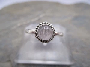 Hübscher Damen Ring 925 Sterlingsilber Mondstein hellblau rund Rg 58/18 M - Bild 1 von 5