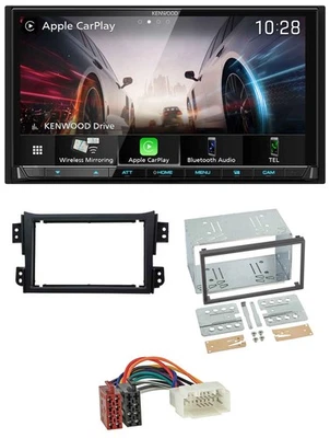 Kenwood MP3 2DIN USB DAB Bluetooth Autoradio für Opel Agila B Suzuki Splash 2008 - Bild 1 von 4