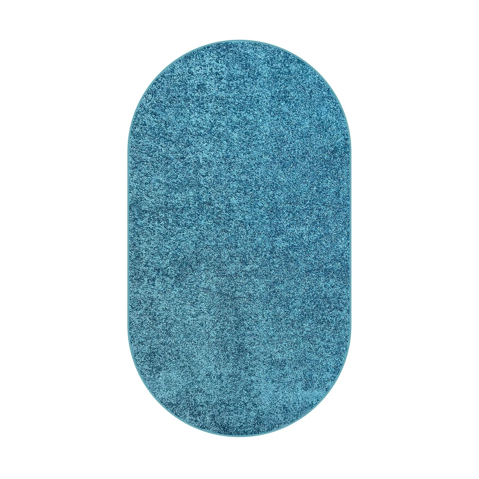 Alfombra Koeckritz clásica moderna azul marino verde azulado | Alfombra interior para cualquier habitación Foto 1 de 4