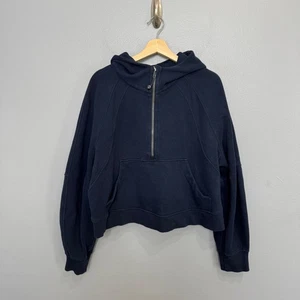 LULULEMON scuba oversized half zip hoodie in night sea size XL/XXL Sweatshirt - Picture 1 of 8