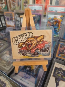 DONRUSS ODD RODS sticker #44 Odder/Fantastic 1969-1973 COUGAR - Picture 1 of 2