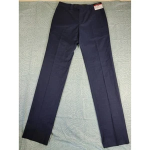 Kenneth Cole Awearness Tech Slim Fit Wool Blend Dress Pants Navy Size 32 NWT - Picture 1 of 10