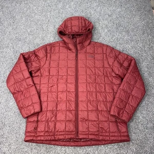The North Face Jacke Herren XL rot ThermoBall Eco Kapuze gesteppt isoliert Puffer - Bild 1 von 12