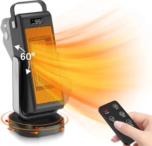 Portable Space Heater 3D Oscillating 4 Mode Electric Home Heater with Thermostat - Picture 1 of 7