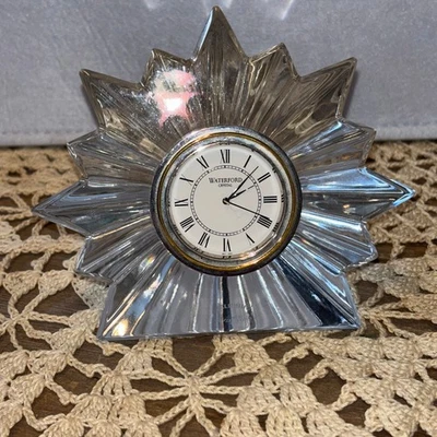 Reloj Waterford Cristal Starburst Escritorio Alemania - Leer Foto 1 de 4