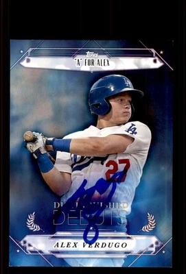 Signed Baseball Card Auto Alex Verdugo 2015 Topps Pro Debut #DD-24 - Image 1 of 2