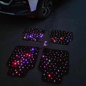 Juego de 4 alfombrillas LED para coche - RGBW cielo estrellado con óptica de fibra de vidrio DIY APP - Imagen 1 de 23