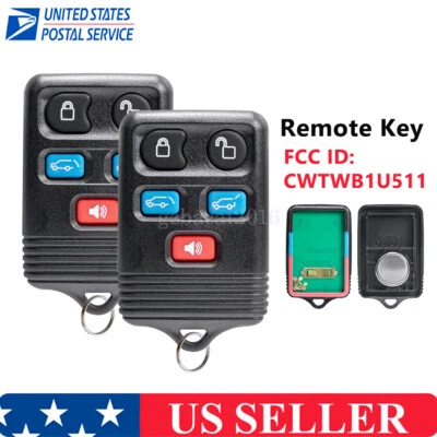 2 para 2003 2004 2005 2006 2007 2008 2009 -Ford Expedition controle remoto chaveiro - Imagem 1 de 4