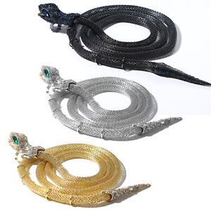 Bendable Snake Bracelet Flexible Choker Twisted Medusa Necklace Adjustable Women