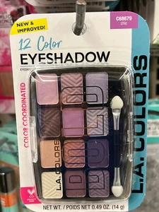 L.A. COLORS 12 Color Bold Eyeshadow Color Coordinated #C68679 Chic - Picture 1 of 1