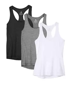 Workout Tank Tops for Women - Racerback Athletic Yoga Tops Running Exercise G... - Picture 1 of 7