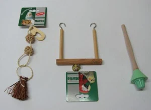 3er Set Vogel Spielzeug Sitzstange Sittich Kanarienvögel Schaukel Papagei Nr 822 - Bild 1 von 1