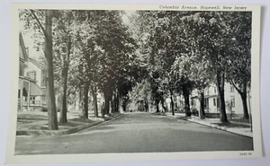 Vintage 1930 Hopewell NJ PC Columbia Avenue Teich Archives MINT - Bild 1 von 2