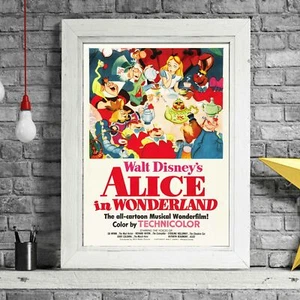 ALICE IN WONDERLAND - Disney Poster Picture Print Sizes A5 to A0 **FREE DELIVERY - Picture 1 of 14