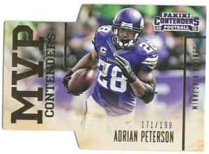 ADRIAN PETERSON 2015 Panini Contenders /199 MVP Contenders Gold #7 Vikin ID:6266
