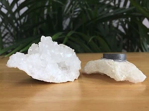 1 Natural Geode Magnet Geode Crystal Quartz Druze Cluster Gemstone Specimen. - Picture 1 of 1