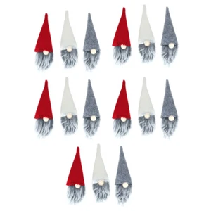 30 Piezas Botella de Navidad Vestir Gnomos Sombrero de Vino Navidad Set Decoraciones de Mesa para - Imagen 1 de 12