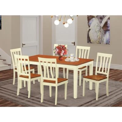 7  Pc  Dinette  Table  set  -Dining  Table  and  6  Dining  Chairs - Image 1 of 4