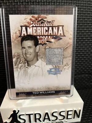 Ted Williams 2008 Donruss Americana Sports Legends Patch /100 Jersey Swatch - Image 1 of 2