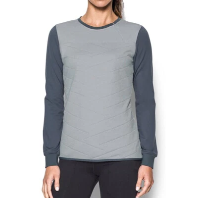 Under Armour Sports Top Ladies UA ColdGear Reactor 3G Hybrid Grey Long Sleeved S - Image 1 of 3