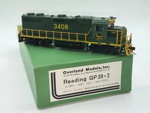 Brass HO Overland Models Reading GP39-2 Diesel #3408 Mid 1970s OMI 5611 - Picture 1 of 23