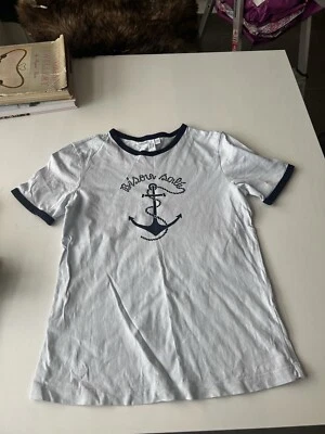 &OtherStories anchor design blue cotton Tshirt Size xS - Image 1 of 4