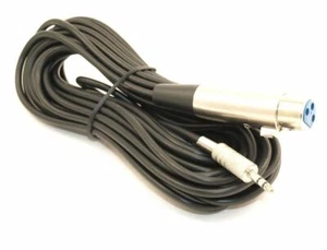Cavo XLR 3P da 25 piedi femmina a 3,5 mm TRS (audio bilanciato) maschio - Foto 1 di 2