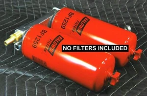 WVO Diesel Dual Remote Mount NO Baldwin BF1259 Fuel Filter Water Separators - Picture 1 of 6