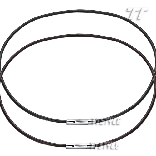 TT 3mm Cuero S.Acero Ahorro Clip-On Hebilla Collar Traje para Dije (CL21) Foto 1 de 1