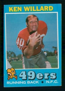Ken Willard 1971 Topps 71 Nº 129 en muy buen estado+ 37377 - Imagen 1 de 2
