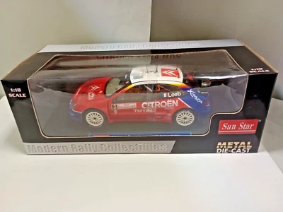 SUN STAR 4407 CITROEN XRARA WRC S.LOEB  RALLYE MONTECARLO 2004 1/18   LIKE NEW - Immagine 1 di 3