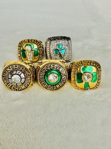 5 PCS Boston Celtics NBA Championship  Ring Set, 🇺🇸 SHIP Cover
