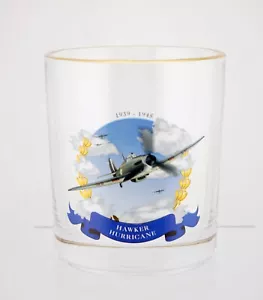 Lovely Heroes of The Sky Plane Decal Spirit Glass ~ Hawker Hurricane - Foto 1 di 3
