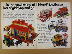 1983 Fisher-Price Western Town Farm House Jetport & Garage toys vintage print Ad - Picture 1 of 1