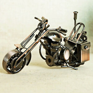 6" handmade motorcycle metal art scale model Nuts and Bolts Sculpture statue M40