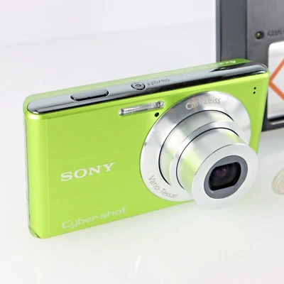 [Mint] Sony Digitalkamera Grün DSC-W530 Cyber Shot 4x Optisches Zoom Aus Japan - Bild 1 von 4