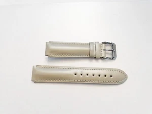 TechnoMarine 17 mm Echtleder Uhrenarmband Band mit Schließe - SAND - Bild 1 von 2