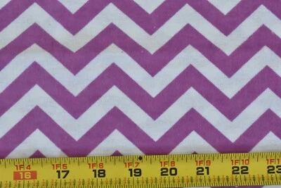 By 1/2 Yd, Grape & White Chevrons on Flannel, Jo-Ann, P7841 - Image 1 of 4