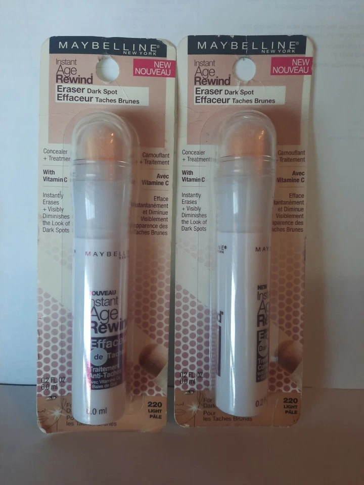2-pack Maybelline Instant Age Rewind Eraser Dark Spot Concealer 220 Light