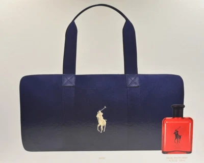 Ralph Lauren Polo Red Men's Eau de Toilette Spray gift set box including Gym Bag - Image 1 of 4