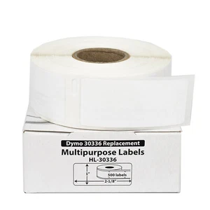 DYMO 30336 Direct Thermal Multipurpose Labels (1" x 2-1/8") - (4) Rolls of 500 - Picture 1 of 8