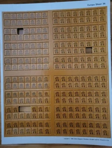 GDW Europa #36 Wargame Counters Only Unpunched Few Missing (P) - Bild 1 von 1