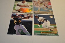 Rickey Henderson fleer ultra baseball card 1991-1992-1995-1999 lot of 4 #248-#11