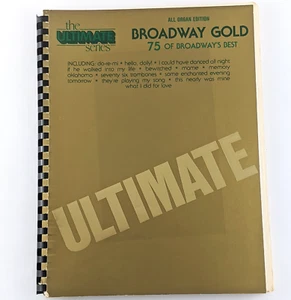 Broadway Gold (1984) Vintage Organ Sheet Music, Musicals 75 Song Collection - Picture 1 of 9