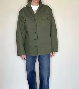 NOS WWII 1945 Vintage HBT US Military Combat Field Jacket The Specials M/L Twill - Picture 1 of 18