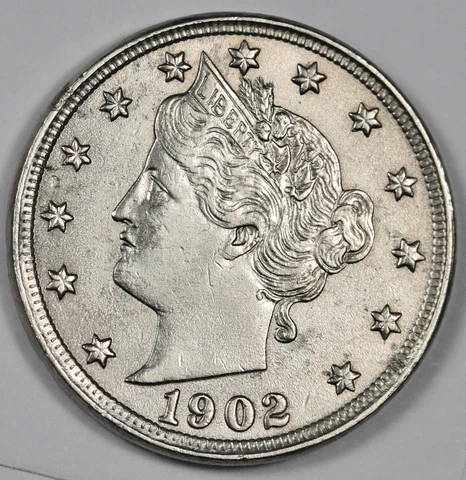 1902 Liberty Nickel.  BU.  180398 Cover